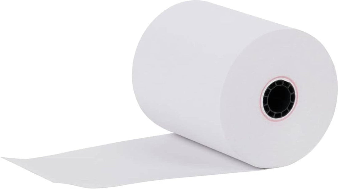 Max Prime - 1.5" X 130' Bond Register Rolls, Pack of 50 - RRT1381130