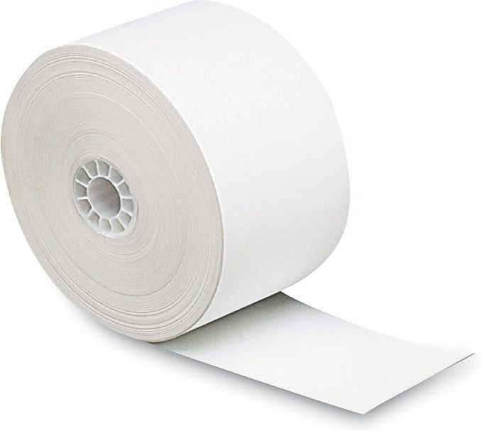 Max Prime - 1.75" X 165' VE 1 ply White Bond Register Rolls, Pack of 30 - RRT1441165