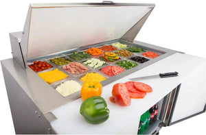 Maxx Cold - 48" Double Door Megatop Refrigerated Prep Table - MXCR48MHC