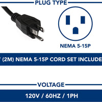 Maxx Cold - 72" Triple Door Megatop Refrigerated Prep Table - MXCR72MHC