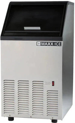 Maxx Cold - 85 lb Stainless Steel Half-Dice Self-Contained Ice Machine - MIM125H