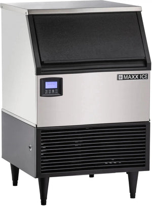 Maxx Cold - Intelligent Series 150 lb Stainless Steel Full Dice Ice Machine - MIM150N