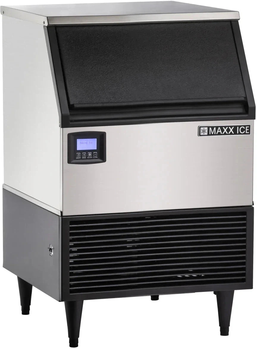 Maxx Cold - Intelligent Series 150 lb Stainless Steel Half-Dice Ice Machine - MIM150NH