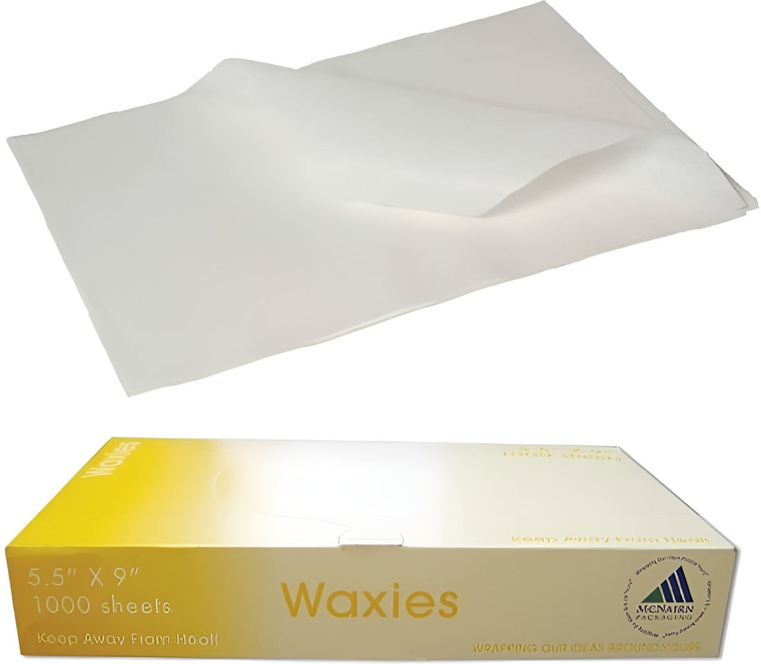 McNairn - 5.5" x 9" Waxies Waxed Tissue in Dispenser Box, 1000/Bx - 103101