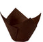 McNairn - Dark Chocolate Tulip Muffin Baking Cups, 100/Bx, 10 Bx/Cs - 500302 (Special Order Item)