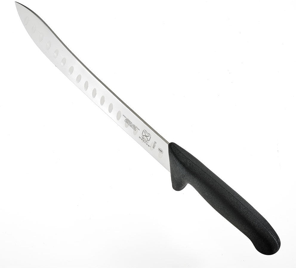 Mercer - 10" German Steel Granton Edge Butcher Knife with Black Handle - M13718