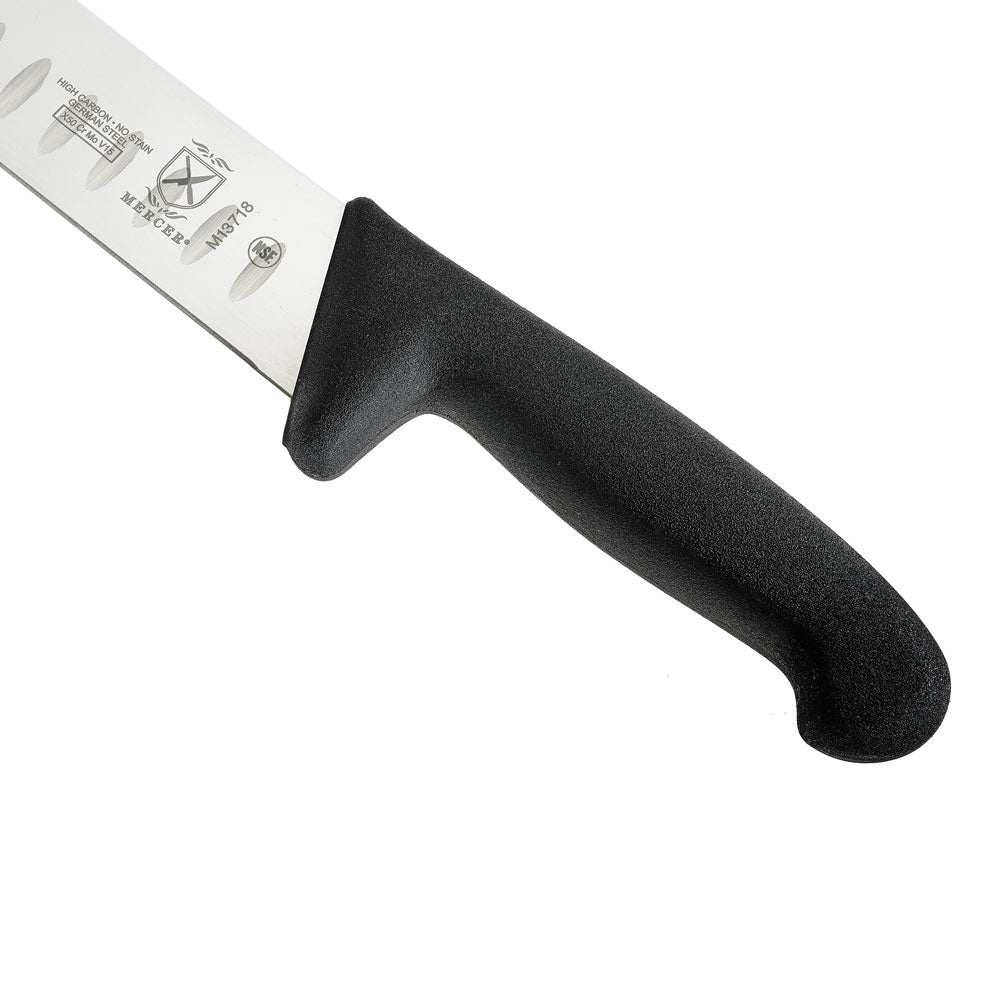 Mercer - 10" German Steel Granton Edge Butcher Knife with Black Handle - M13718