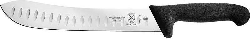Mercer - 10" German Steel Granton Edge Butcher Knife with Black Handle - M13718