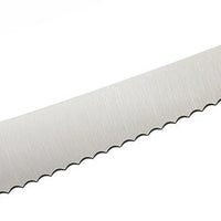 Mercer - 10" Japanese Steel Wavy Edge Wide Bread Knife with Purple Handle - M23210PU