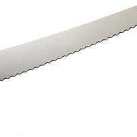 Mercer - 10" Japanese Steel Wavy Edge Wide Bread Knife with Red Handle - M23210RD