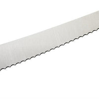 Mercer - 10" Japanese Steel Wavy Edge Wide Bread Knife with Yellow Handle - M23210YL