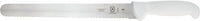 Mercer - 11" Japanese Steel Wavy Edge Slicer with White Handle - M18140