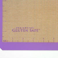 Mercer - 11.8" x 16.5" Half Size Silicone Bake Mat with Purple Border - M31093PU
