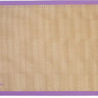 Mercer - 11.8" x 16.5" Half Size Silicone Bake Mat with Purple Border - M31093PU