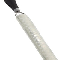 Mercer - 15" Stainless Steel Narrow Ribbon Grater with Black Santoprene Handle - M35402