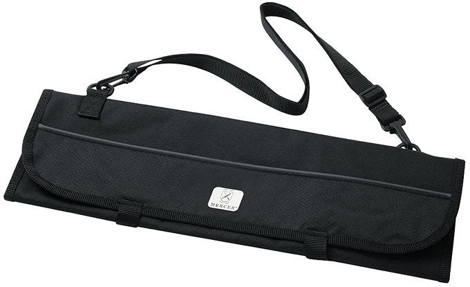 Mercer - 20.25" x 5" x 1.25" Polyester Black 7 Pocket Knife Roll - M30007M