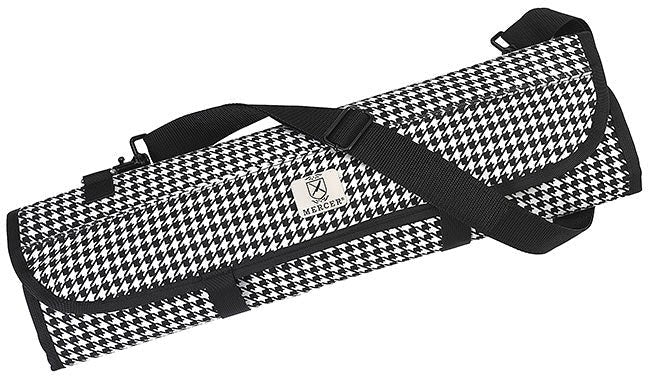 Mercer - 20.25" x 5" x 1.25" Polyester Hounds Tooth 7 Pocket Knife Roll - M30007HT