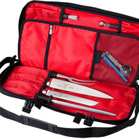 Mercer - 21" x 10" x 1.25" Polyester Black Single Zip Knife Case - M30512M