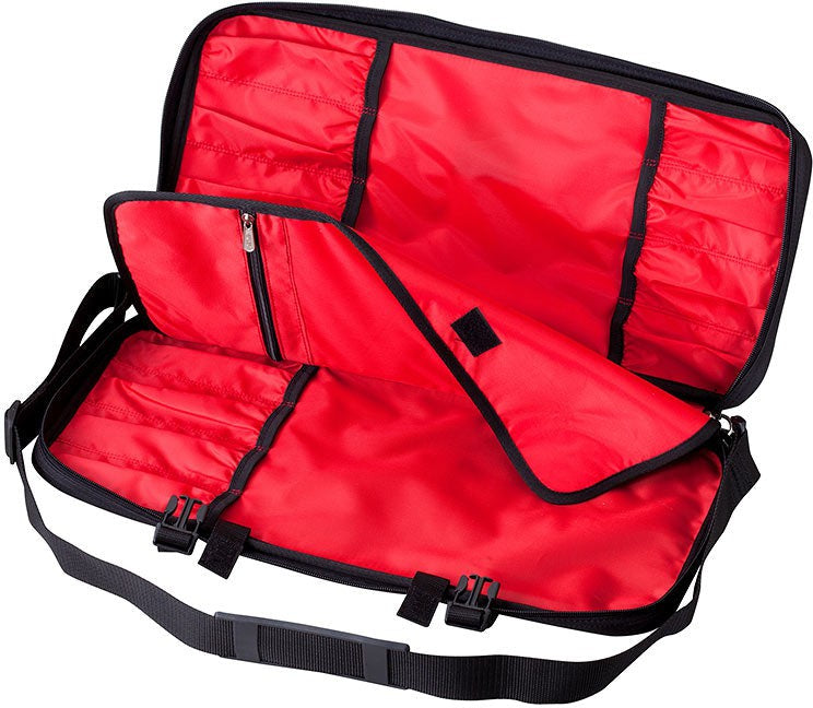 Mercer - 21" x 10" x 1.25" Polyester Black Single Zip Knife Case - M30512M