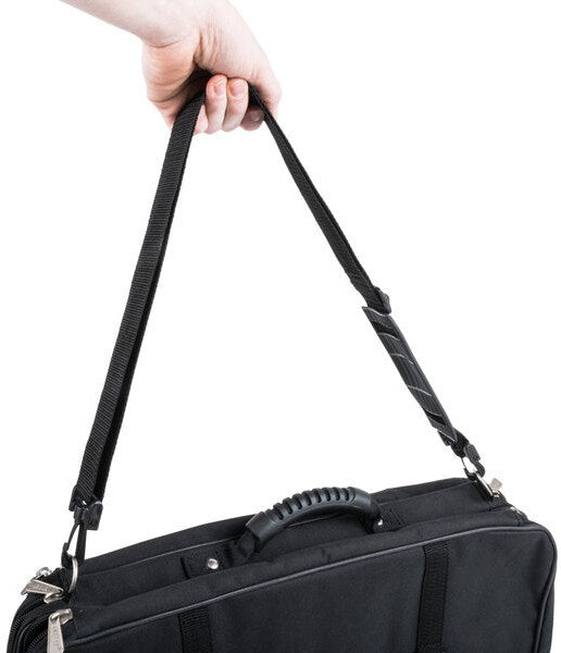 Mercer - 21" x 10" x 4" Polyester Black Triple-Zip Knife Case - M30429M