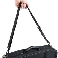 Mercer - 21" x 10" x 4" Polyester Black Triple-Zip Knife Case - M30429M