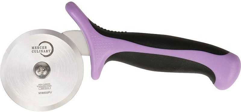 Mercer - 2.75" Japanese Steel Pizza Cutter with Purple Handle - M18602PU