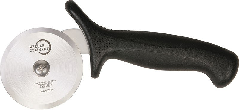 Mercer - 2.75" Stainless Steel Pizza Cutter with Black Handle - M18602BK