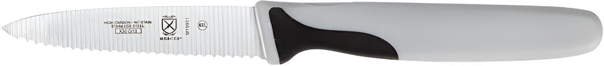 Mercer - 3" German Steel Slim Serrated Paring Knife with White Handle - M19901P