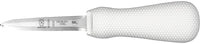 Mercer - 3" Stainless Steel White Boston Style Oyster with Poly Handle - M33028A