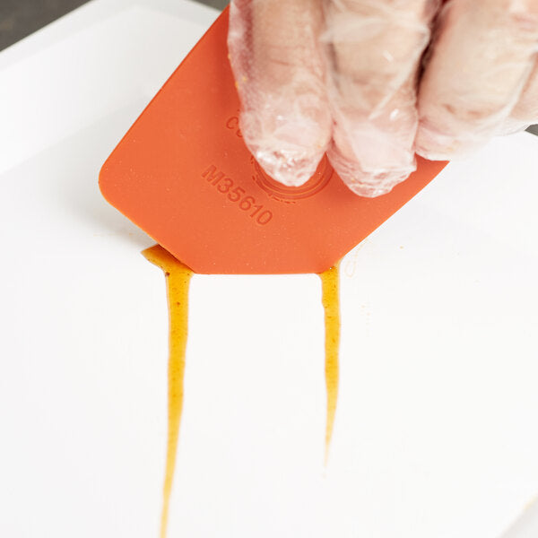 Mercer - 3.75" X 2.5" 45° Angle Silicone Red Wedge Plating Tool - M35610