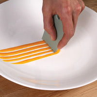 Mercer - 3.75" X 2.5" Graduated Square Notch Silicone Green Wedge Plating Tool - M35630