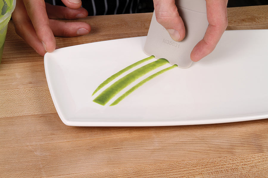 Mercer - 3.75" X 2.5" Silicone Gray Plating Wedge With 0.19"- 0.59" Round Arch - M35631