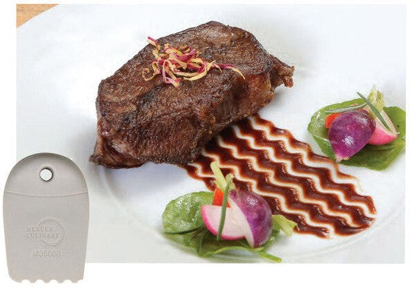 Mercer - 3.75" X 2.5" Silicone Gray Plating Wedge With 0.19" Round Arch - M35608