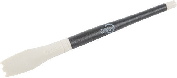 Mercer - 3.75" x 2.5" Silicone Gray Round Arch Plating Brush - M35618