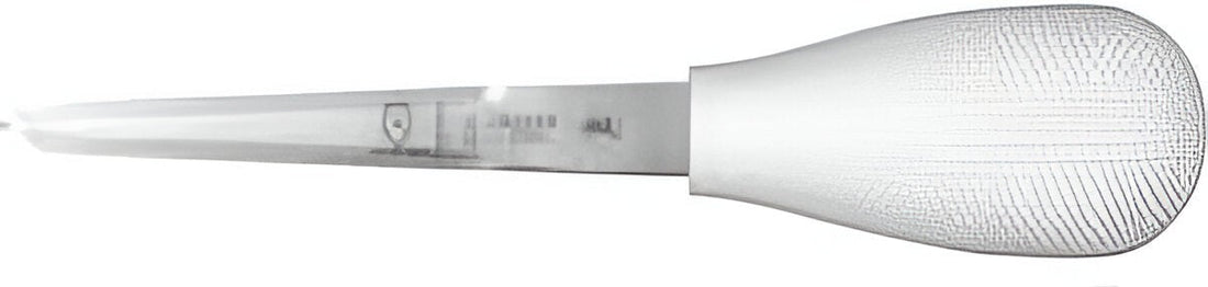 Mercer - 4" Carbon Steel White Boston Style Oyster Knife with Poly Handle - M33029A