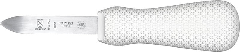 Mercer - 4" Carbon Steel White Galveston Style Oyster Knife with Poly Handle - M33021A