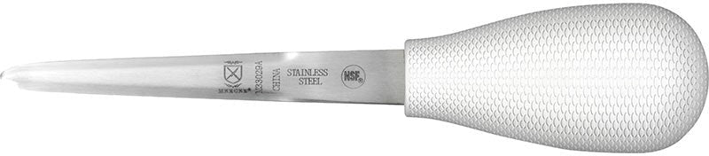Mercer - 4" Carbon Steel White Galveston Style Oyster Knife with Poly Handle - M33021A