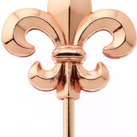 Mercer - 4.3" Copper Plated Fleur De Lis Cocktail Picks, Pack of 12 - M37208CP