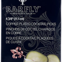 Mercer - 4.3" Copper Plated Fleur De Lis Cocktail Picks, Pack of 12 - M37208CP