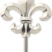 Mercer - 4.3" Stainless Steel Fleur De Lis Cocktail Picks, Pack of 12 - M37208