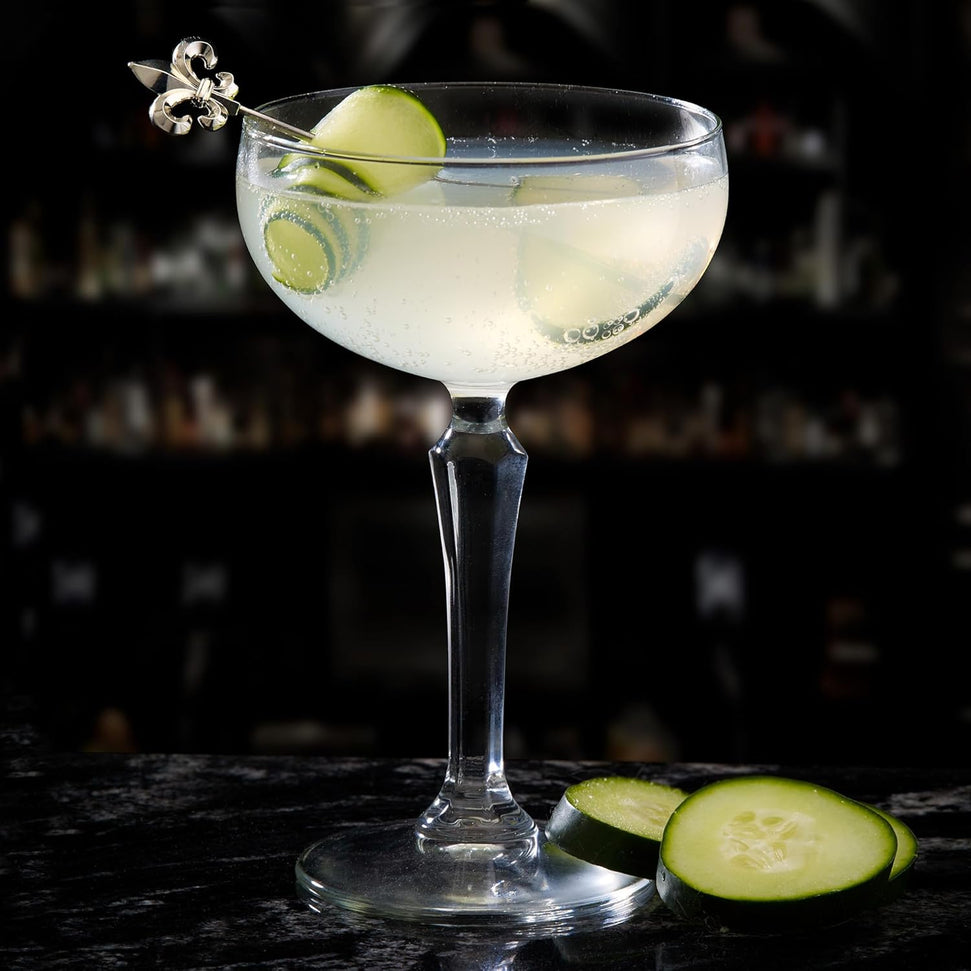 Mercer - 4.3" Stainless Steel Fleur De Lis Cocktail Picks, Pack of 12 - M37208