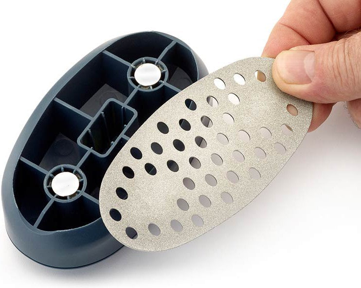 Mercer - 4.8" x 2.5" x 1.25", 220/360 Grit Two Sided Diamond Flattening Stone Plate - M15957