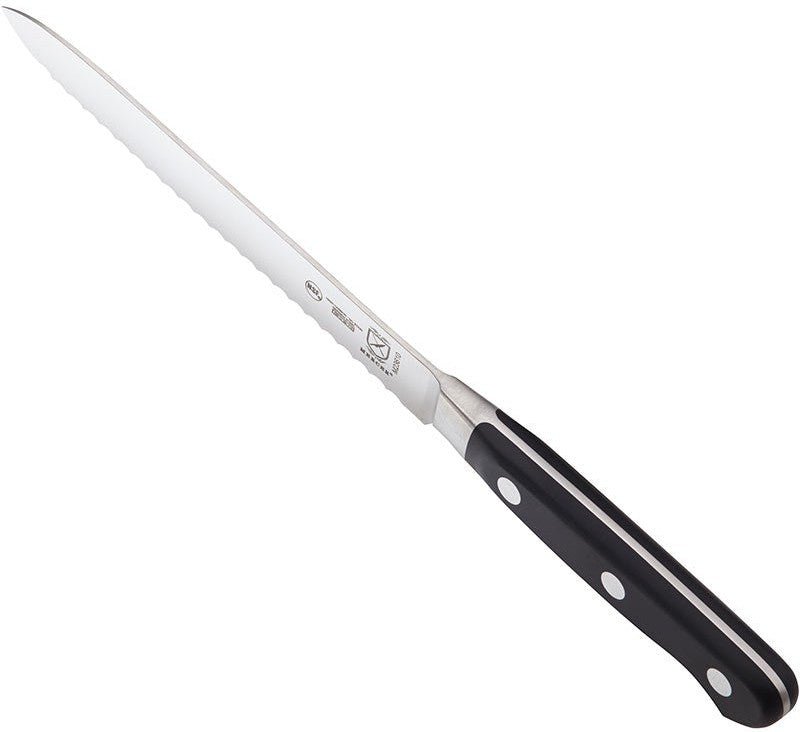 Mercer - 5" German Steel Black Handle Wavy Edge Tomato Knife - M23610