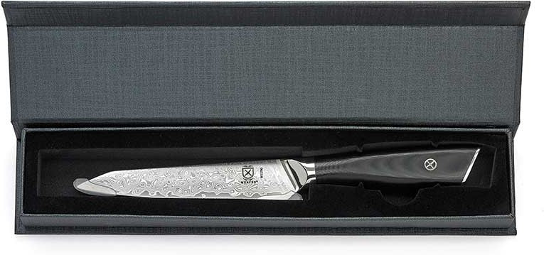 Mercer - 5" German Steel Black Utility Knife with G10 Handle - M13790