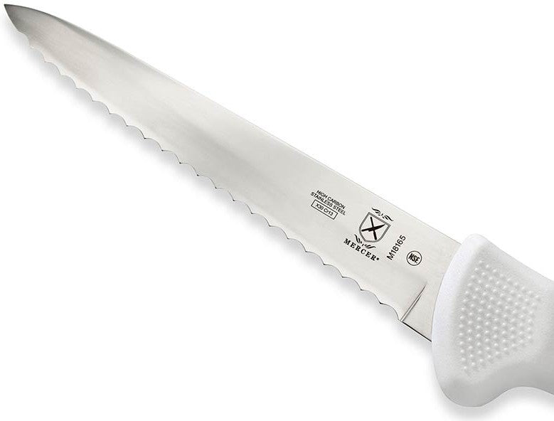 Mercer - 5" Japanese Steel White Utility Wavy Edge Knife - M18165