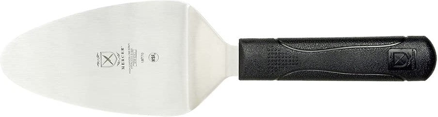 Mercer - 5" x 3" Stainless Steel Pie Server with Black Handle - M18770