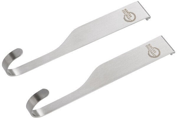 Mercer - 5.6" X 0.75" Stainless Steel Single Hooks for Magnet Bar, Pack of 2 - M30740