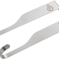 Mercer - 5.6" X 0.75" Stainless Steel Single Hooks for Magnet Bar, Pack of 2 - M30740