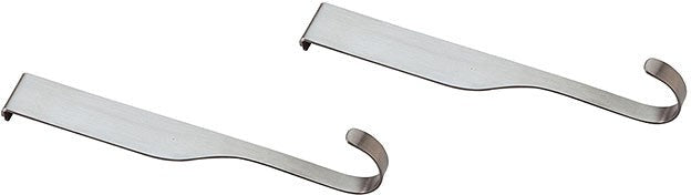 Mercer - 5.6" X 0.75" Stainless Steel Single Hooks for Magnet Bar, Pack of 2 - M30740