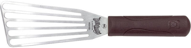 Mercer - 6" x 3" Stainless Steel Fish Turner with Red Handle - M33183